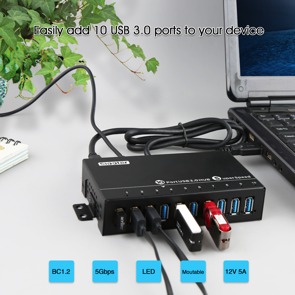 10 Ports USB 3.0 HUB